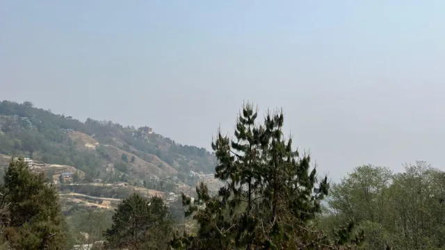 The hazy view from the same vantage point during my most recent visit